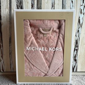 MICHAEL KORS Logo Cotton Terry Robe UNISEX NEW! Sealed box